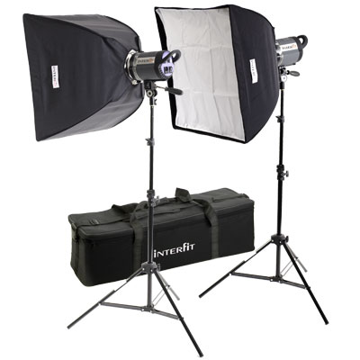 Unbranded Interfit INT418 Stellar X 150 Twin Softbox Kit