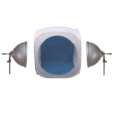 120cm Pro-lite Light Tent Kit c/w 2 x Fluorescent lights and 2 x COR750