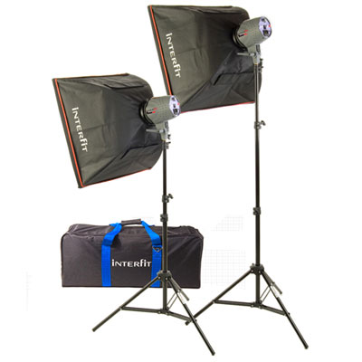 Unbranded Interfit Venus 300W Twin Softbox 60x60 Kit