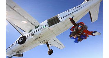Experience the ultimate adrenaline rush with this tandem skydive! Youll fly up to 7,000ft in the air before the roar of the plane engines softens and you realise your time has come - its now or never as you prepare to hurl yourself in to the blue! Wh