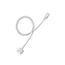 The iPod Dock Connector to FireWire Cable offers 400Mbs throughtput for quick transfer of your