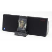 Stunning sleek design speaker with its hidden-pop out docking station with 6 Watts output it packs a