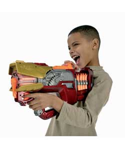 Shoot rapid-fire darts with this awesome blaster, just like in the Iron Man movie! Also comes with f