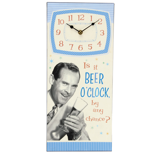 Unbranded Is it Beer Oclock Large Wall Clock