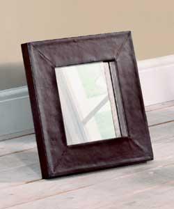 Isabella Leather-effect Mirror