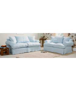 Unbranded Isabelle Large Sofa - Light Blue