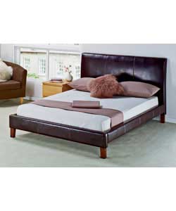 Islington Chocolate Kingsize Bed with Deluxe Mattress