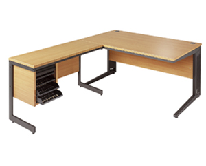 IT elegance L shape desk(tambour unit)