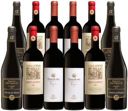 Simply gorgeous mouthwarming reds from Italys foremost fine wine hotspots.
