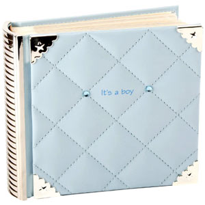 Unbranded Its a Boy Blue Padded Photo Album