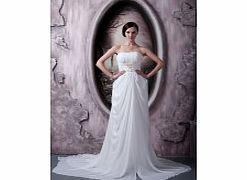 Unbranded Ivory Strapless Noble Evening Dresses (Chiffon