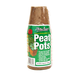 These organic  biodegradable peat pots are designed to give your seeds  seedlings and cuttings the b