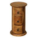 Jali light 3 drawer drum chest furniture