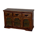 Jali light 3 drawer Indian sideboard furniture