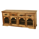 Jali light 4 drawer sideboard furniture