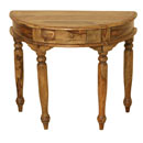 Jali light half moon console table furniture