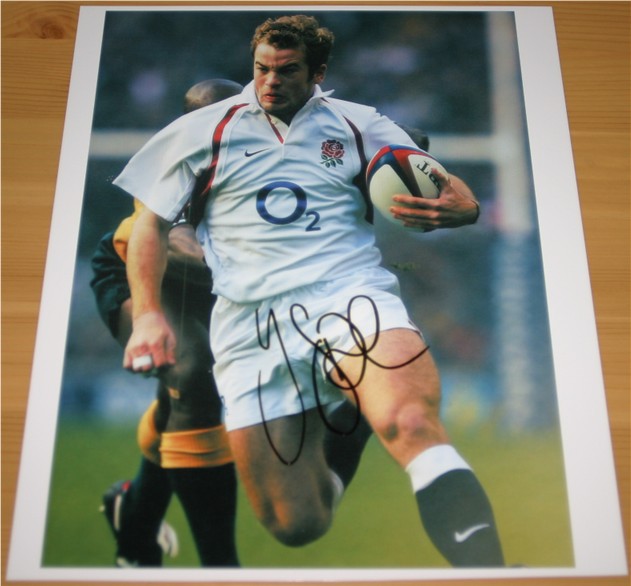 Signed in black pen by the England rugby player. COA - 0450000008