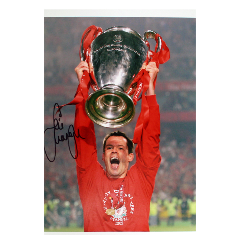 Unbranded Jamie Carragher Signed Liverpool Photo: Lifting The European Cup