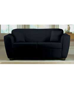 Jamie Everyday Metal Action Leather Sofabed - Black