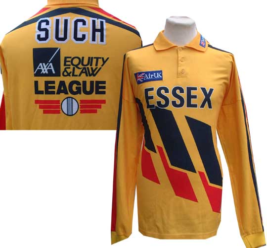 The rare item of memorabilia is a match worn shirt from the Essex and England legend Peter Such.It d