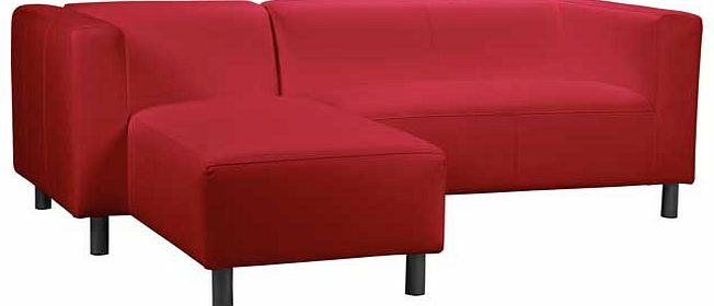 Unbranded Jasper Fabric Left Hand Corner Sofa Group - Red