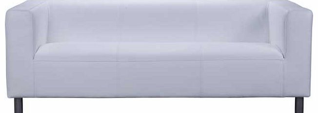 Unbranded Jasper Fabric Regular Sofa - White