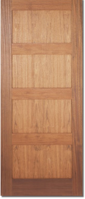 Unbranded JATOBA DOOR CONTEMPORARY 4 PANEL 78x24