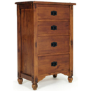 Java Collection dark wood 4 draw chest furniture