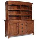 Java Collection dark wood buffet and hutch