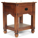 Java Collection dark wood nightstand 1 draw