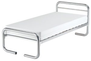 The Bumper Bed is part of the Modern Metal Bed range and features: Chunky Tube Sprung slatted base