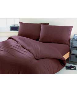 Jersey Double Bed Set - Chocolate