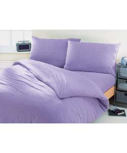 Jersey King Size Bed Set - Lilac