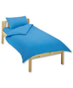 Jersey Single Bed Set - Blue