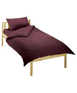 Jersey Single Bed Set - Chocolate