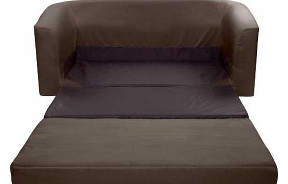 Unbranded Jess Fabric Sofa Bed - Chocolate