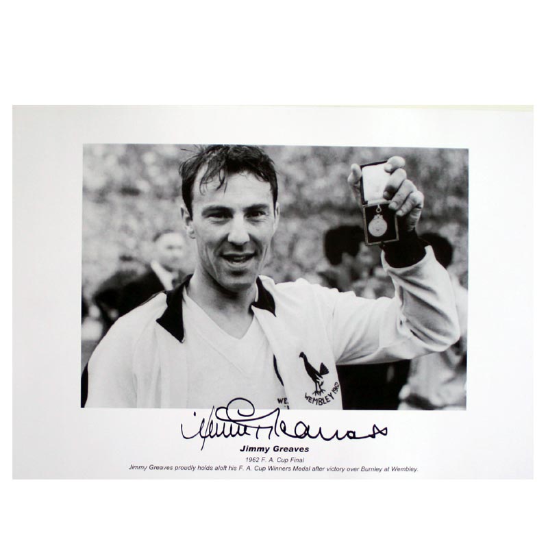 Unbranded Jimmy Greaves Signed Tottenham Hotspur Print: 1962 FA Cup Winner
