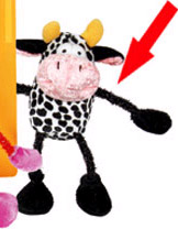 Pet Accessories - Jolly Moggy Cat Farmyard Toy (Cow)