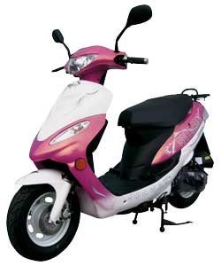 Unbranded Jonway 50cc Mauve and White Endurance Scooter