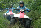 Navigate your way through the rugged terrain of the woodland on a quad bike. These little monsters