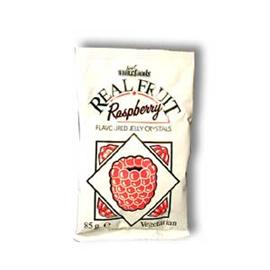 Unbranded Just Wholefoods Jelly Crystals - Raspberry - 85g