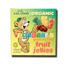 Unbranded Just Wholefoods Organic Vegebears Fruit Jellies
