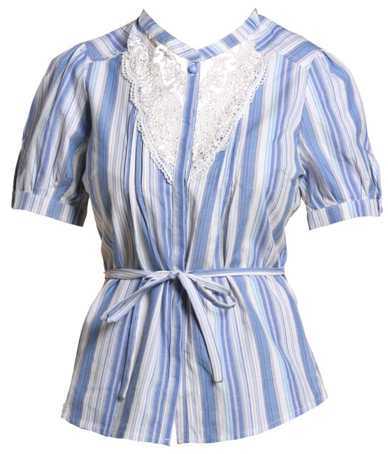 Unbranded Kaley stripy cotton blouse