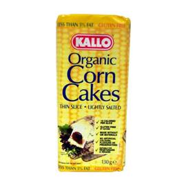 Unbranded Kallo Organic Corn Cakes - 130g