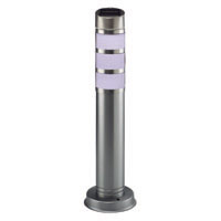 (H) 500 x (W) 137 x (D) 137mm, 2 x Stainless steel bollards with White LED, Produces a soft glow