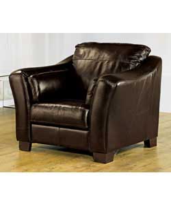 Unbranded Kavala Leather Chair - Chestnut