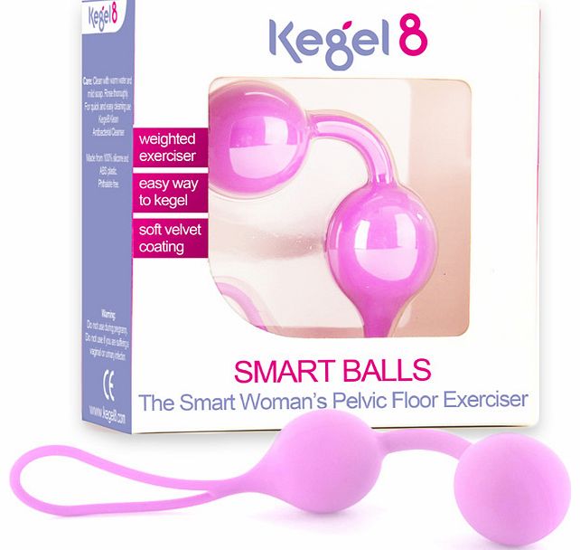 New and improved Kegel8 Smart Balls. Silky smooth velvet coating for easy and comfortable insertion. Includes link to online physiotherapist exercise guide. Complete with discreet satin storage bag. Perfect for busy women wanting to exercise their pe