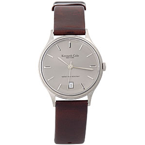 Classic clean lines in this flat glass face watch