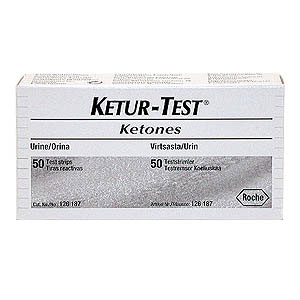 For the detection of ketones in urine