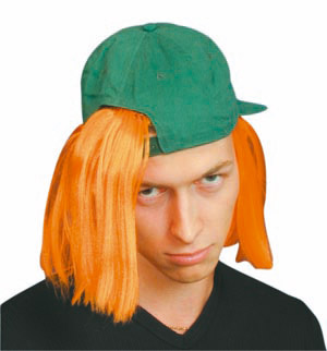 Kevin Cap, green with orange hair